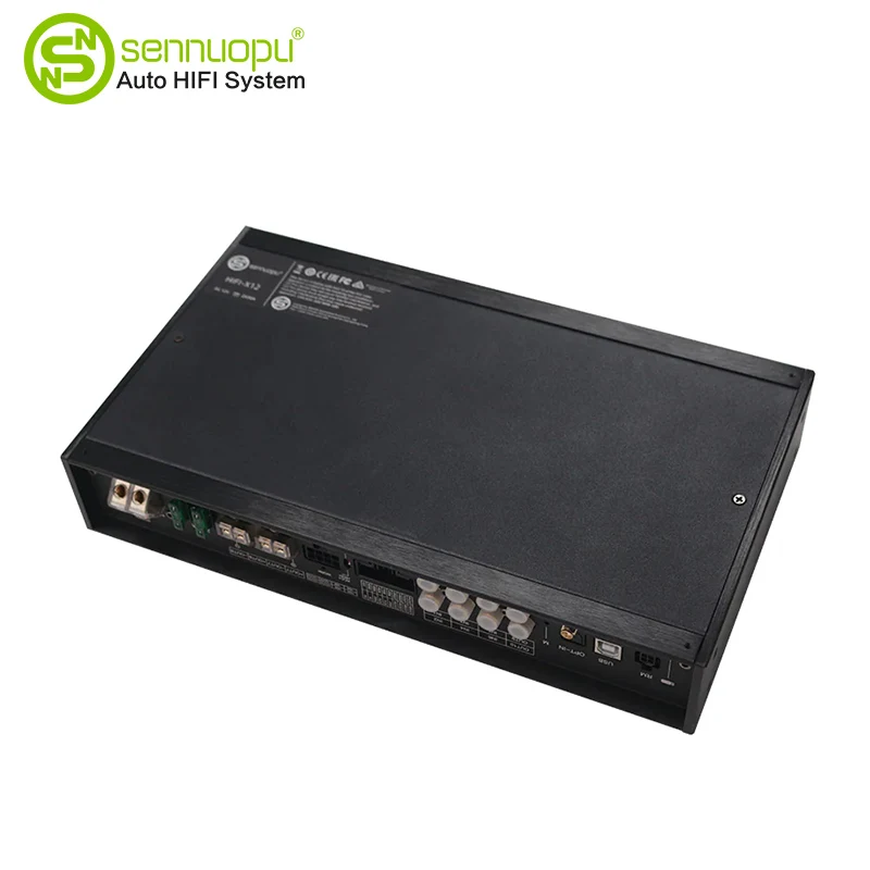 8-Channel Car Audio Amplifier with 10-Channel DSP