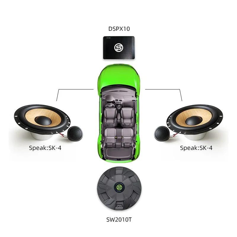 10 Inch Powered Spare Tire Subwoofer