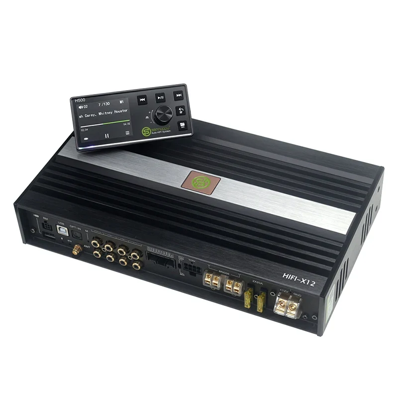 8-Channel Car Audio Amplifier with 10-Channel DSP