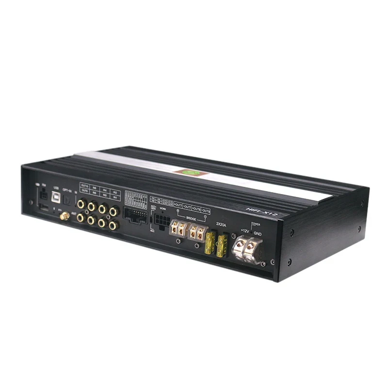 8-Channel Car Audio Amplifier with 10-Channel DSP