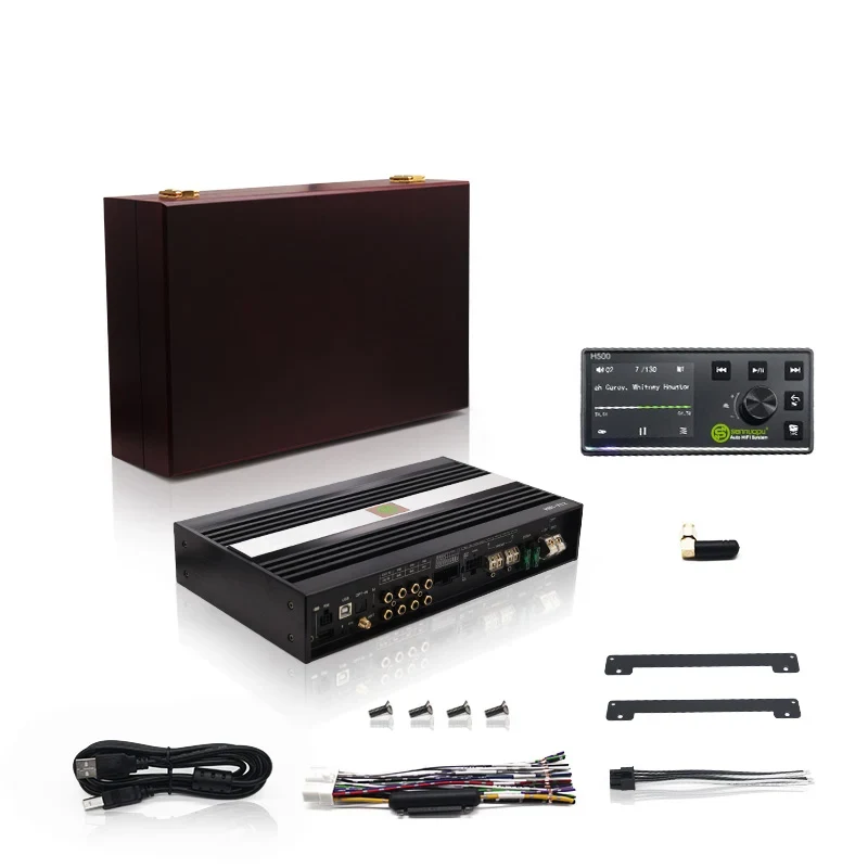8-Channel Car Audio Amplifier with 10-Channel DSP