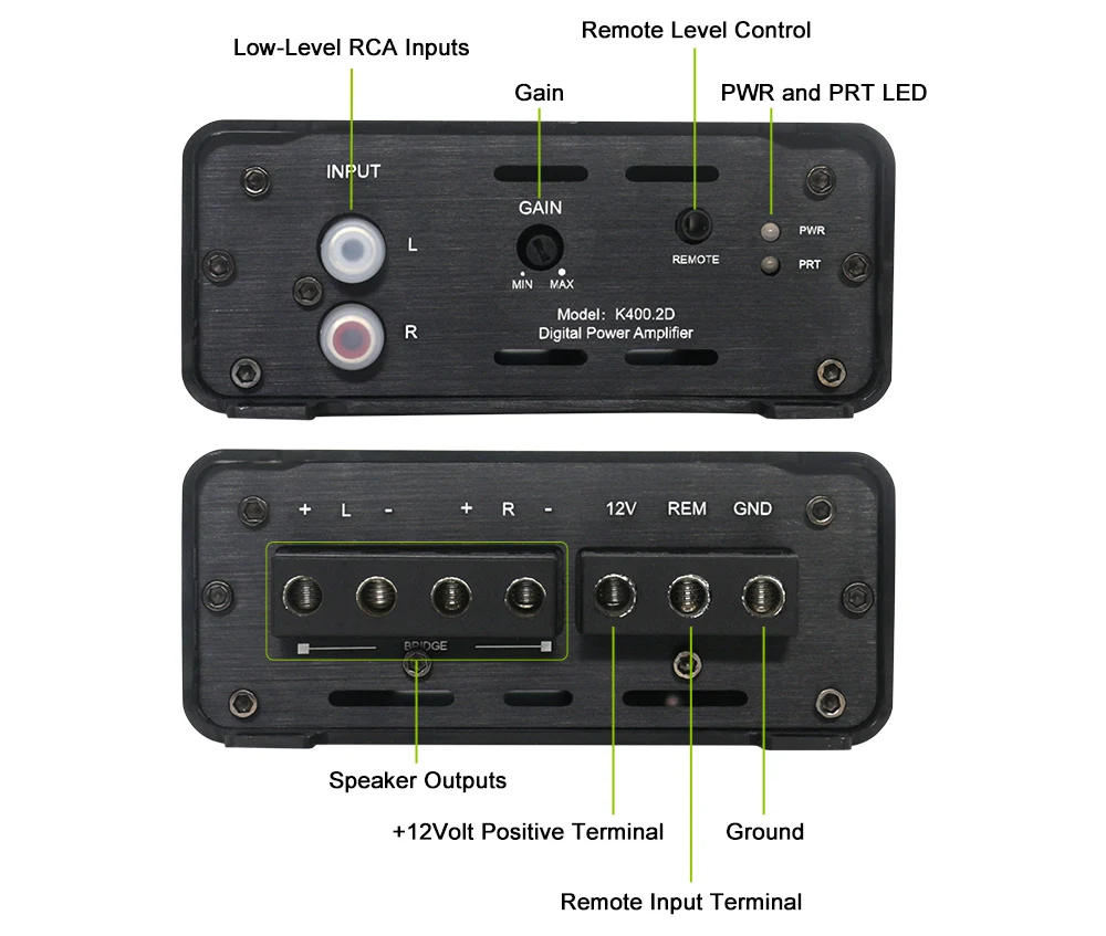Digital Car Audio Amplifier Full-Range Sound with Deep Bass