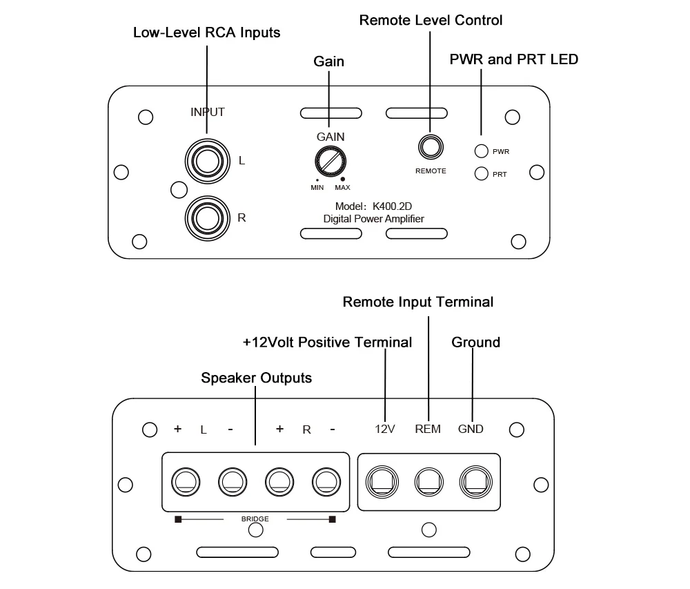 Digital Car Audio Amplifier Full-Range Sound with Deep Bass