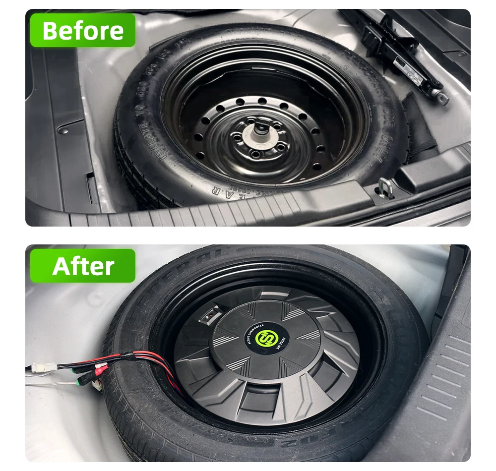 10 Inch Powered Spare Tire Subwoofer